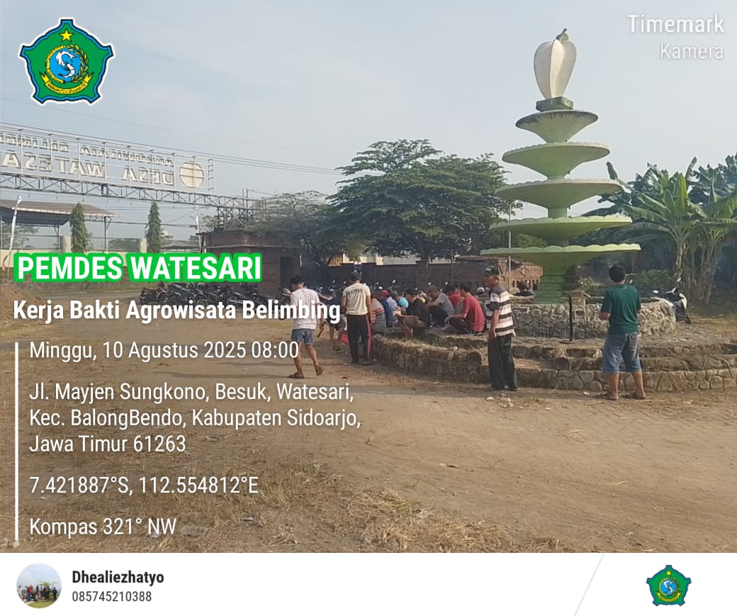 Kerja Bakti Pembersihan Lahan Agrowisata Belimbing Desa Watesari: Gotong Royong untuk Kemajuan Desa